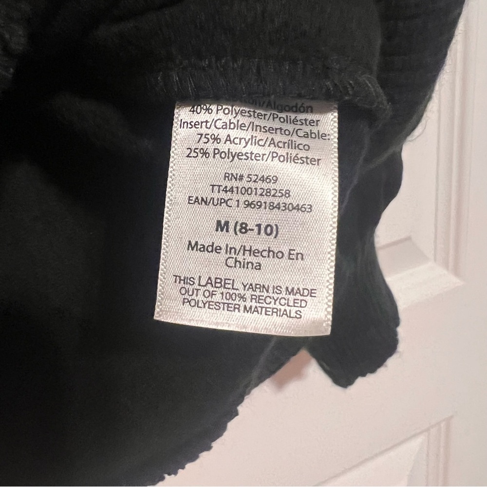Time and Tru Black Mock Turtleneck Sweater - Picture 4 of 6